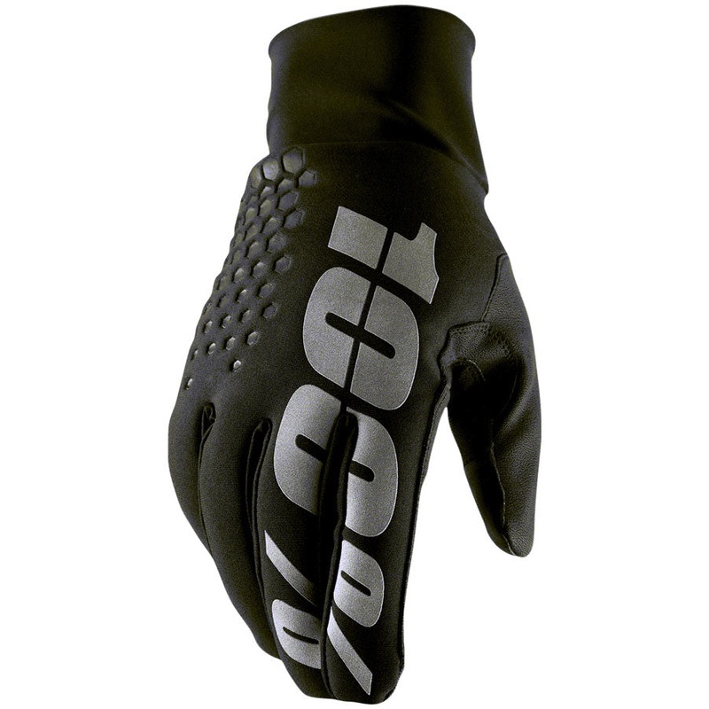 100% Hydromatic Brisker Gloves - Black Full Finger Medium