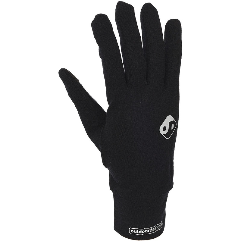 Outdoor Designs Merino Wool Base Layer Gloves  Lightweight, Touch Screen Compatible, Breathable Thermal Gloves for Outdoor Activities