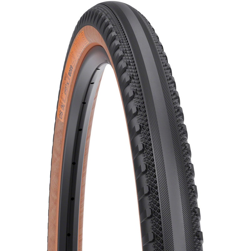 WTB Byway Tire - 700 x 47 TCS Tubeless Folding BLK/Tan Light/Fast Rolling Dual DNA SG