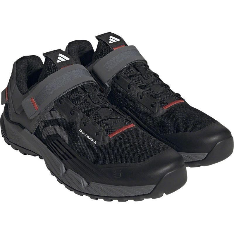 Five Ten Trailcross Mountain Clipless Shoes - Men's Core Black/Gray Three/Red 9