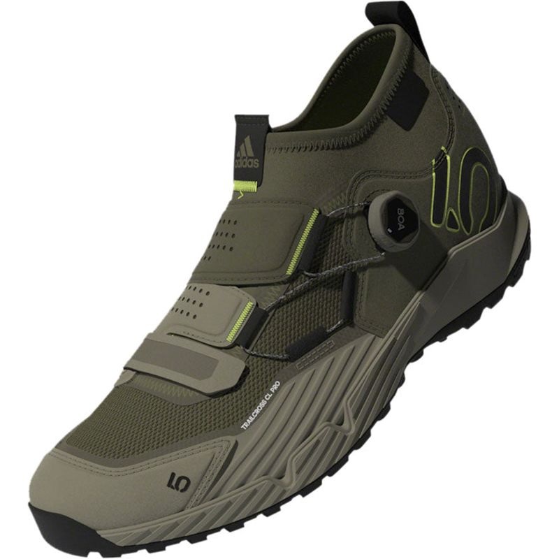 Five Ten Trailcross Pro Mountain Clipless Shoes - Men's Green/Black/Green 7.5