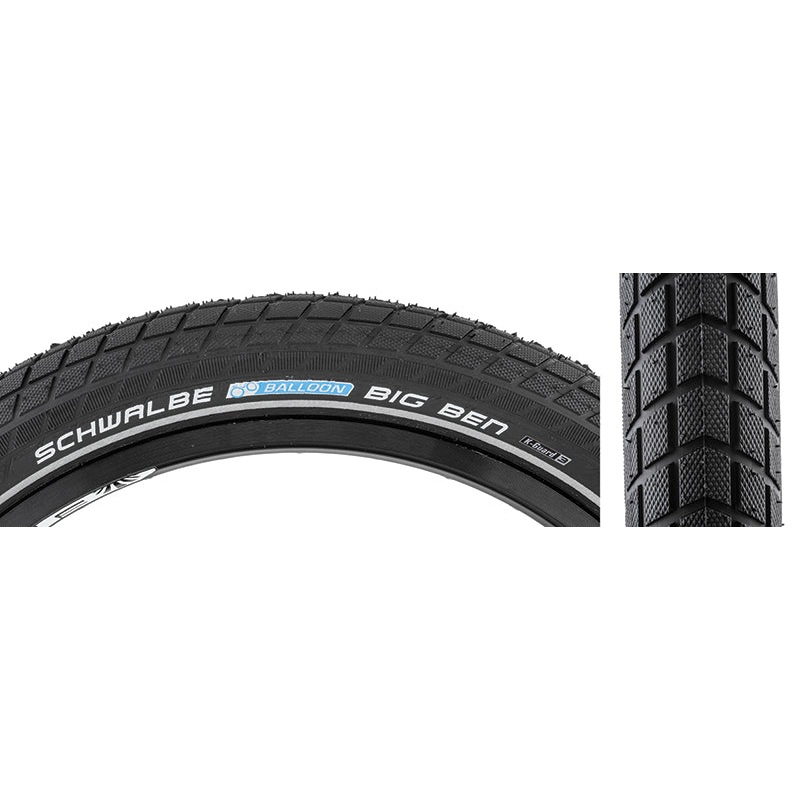 Schwalbe Big Ben Tire - 27.5 x 2 Clincher Wire Black  Active SBC K-Guard