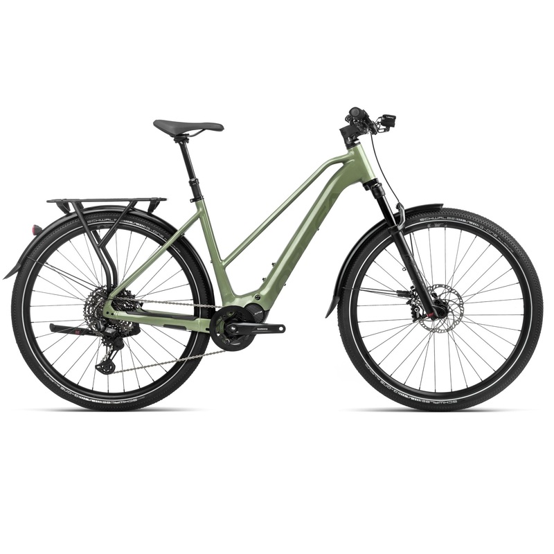 2024 Orbea KEMEN MID 10 Trekking Urban E-Bikes - Large, Urban Green (Gloss-Matte)
