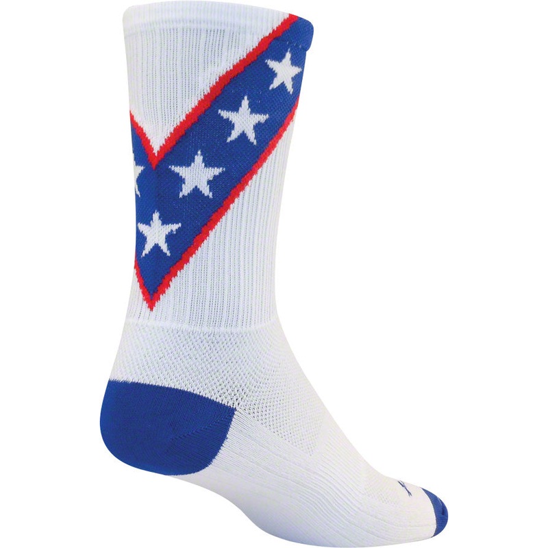 SockGuy SGX Daredevil Socks - 6" White Large/X-Large