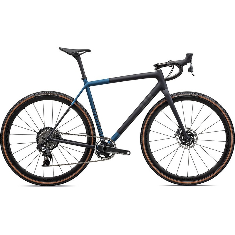 2023 Specialized crux S-Works bike satin metallic dark navy/mystic blue/midnight shadow metallic speckle 58