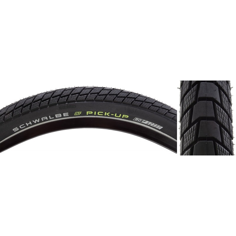 Schwalbe Pick-Up Tire - 26 x 2.15 Clincher Wire BLK/Reflective Performance Line Super Defense Addix E Twin Skin E-50