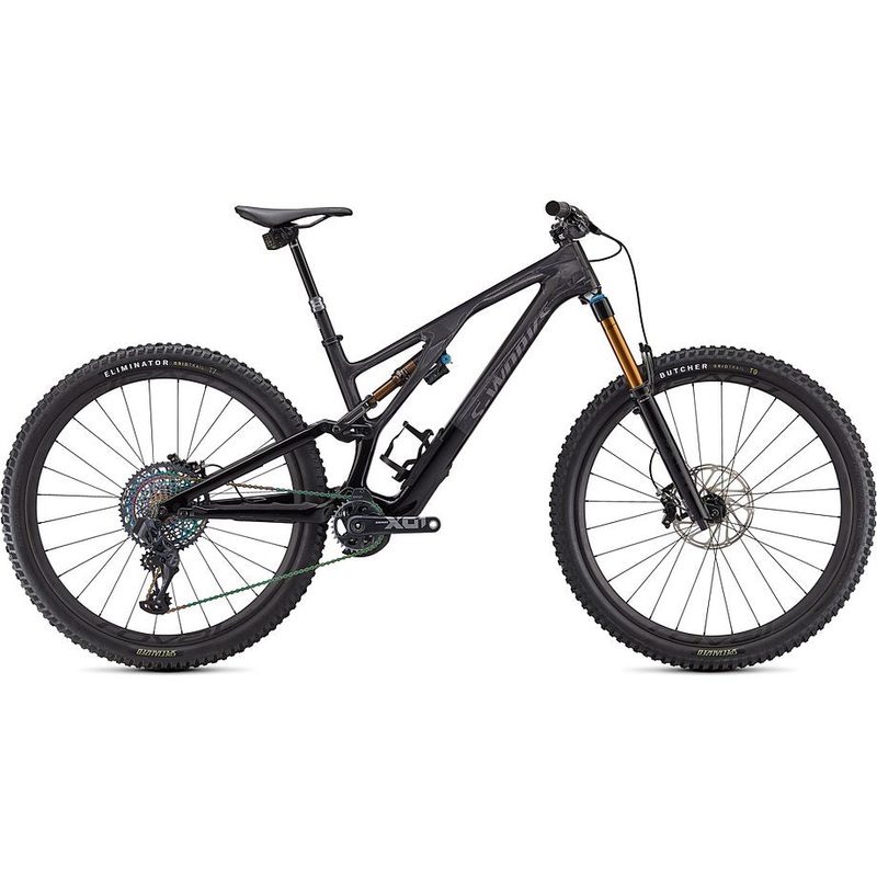 2021 Specialized Stumpjumper evo S-Works bike gloss carbon / black / brushed black chrome s2