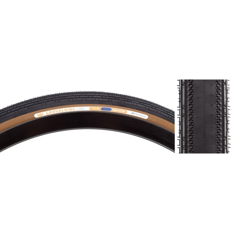 GravelKing SS Tire - 700 x 30 Tubeless Folding Black/Brown
