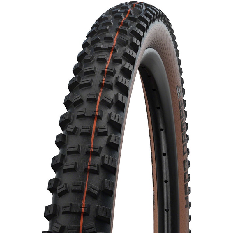 Schwalbe Hans Dampf Tire - 27.5 x 2.6 Tubeless Folding Black/Bronze Evolution Line Super Trail Addix Soft