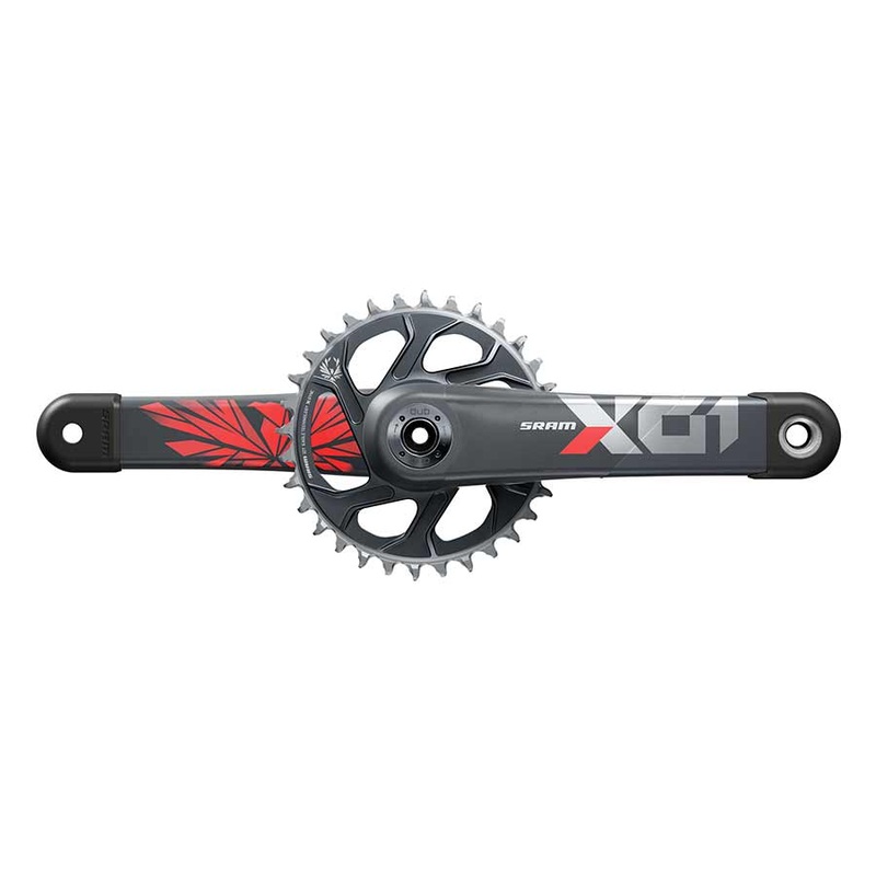 SRAM X01 Eagle DUB C3 Crankset, Speed: 11/12, Spindle: 28.99mm, BCD: Direct Mount, 32, DUB, 170mm, Red, SuperBoost+
