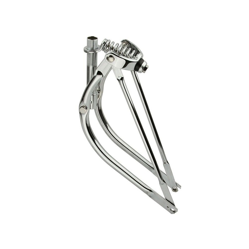 20" Lowrider Spring Bent Chrome Fork 1 in -Live4Bikes