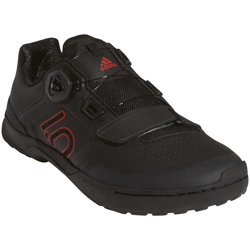 Five Ten Kestrel Pro BOA Mountain Clipless Mountain Clipless Shoes - Mens Core BLK / Red / Gray Six 7.5