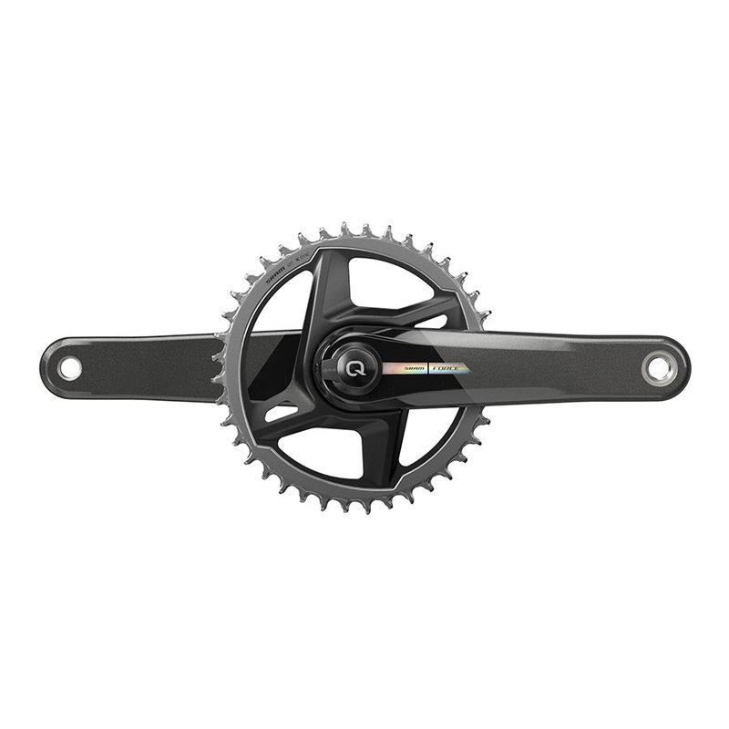 SRAM Force D2 1x Power Meter Crankset Speed: 12 Spindle: 28.99mm BCD: Direct Mount 40 DUB 165mm Black Road Disc