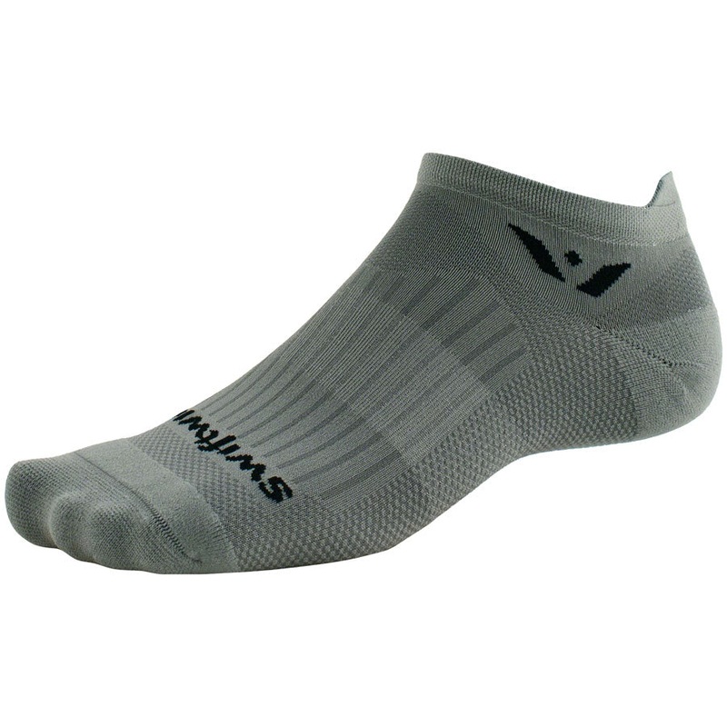 Swiftwick Aspire No Show Socks - Pewter Large