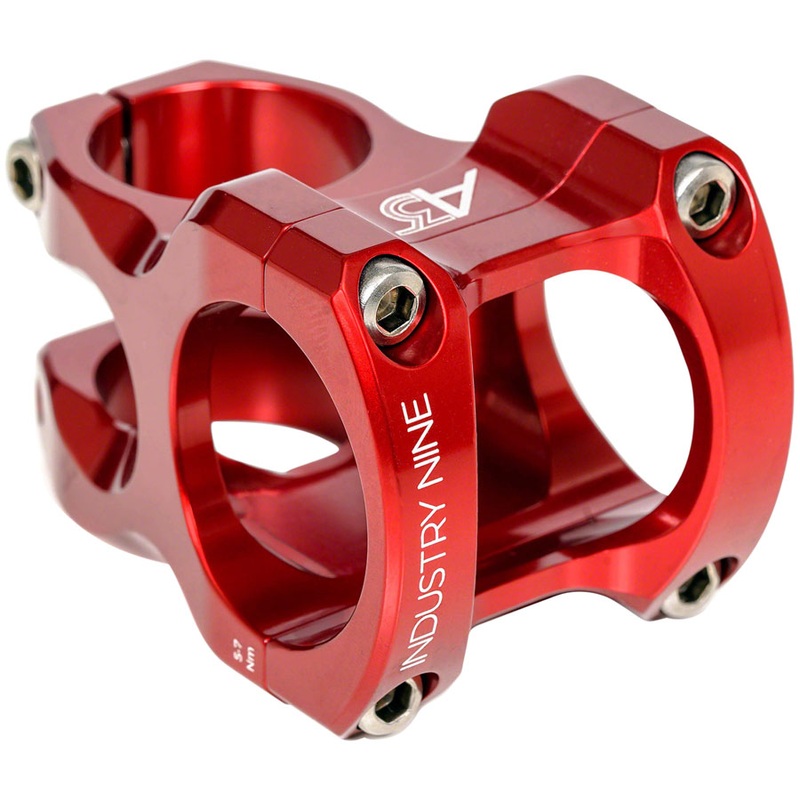 Industry Nine A35 Stem - 40mm, 35mm Clamp, +/-6, 1 1/8", Aluminum, Red