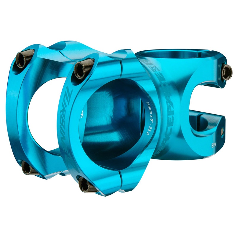 RaceFace Turbine R 35 Stem - 50mm, 35mm Clamp, +/-0, 1 1/8", Turquoise