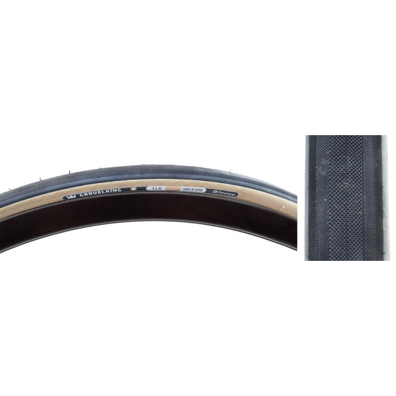 Panaracer GravelKing Slick R Tire - 700 x 28 Clincher Folding Black/Amber
