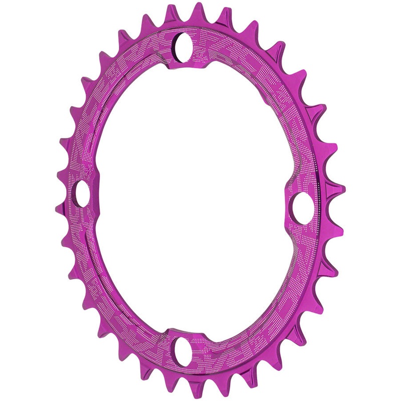RaceFace 1x Narrow Wide Chainring - 32t, 104 BCD, 10-12 Speed, 7075 Aluminum, Purple