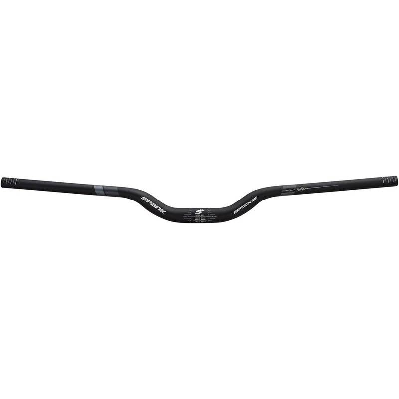 Spank Spike 800 Vibrocore Handlebar - 31.8mm Clamp, 800mm, 50mm Rise, Black/Gray