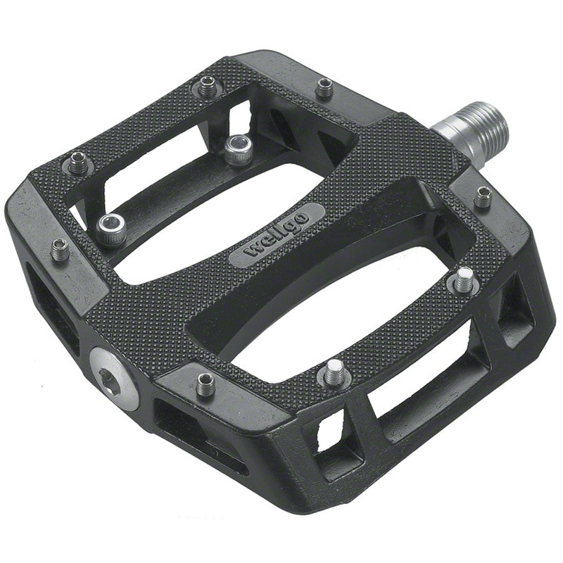 Wellgo A-52 Pedals - Platform Aluminum 9/16" Black