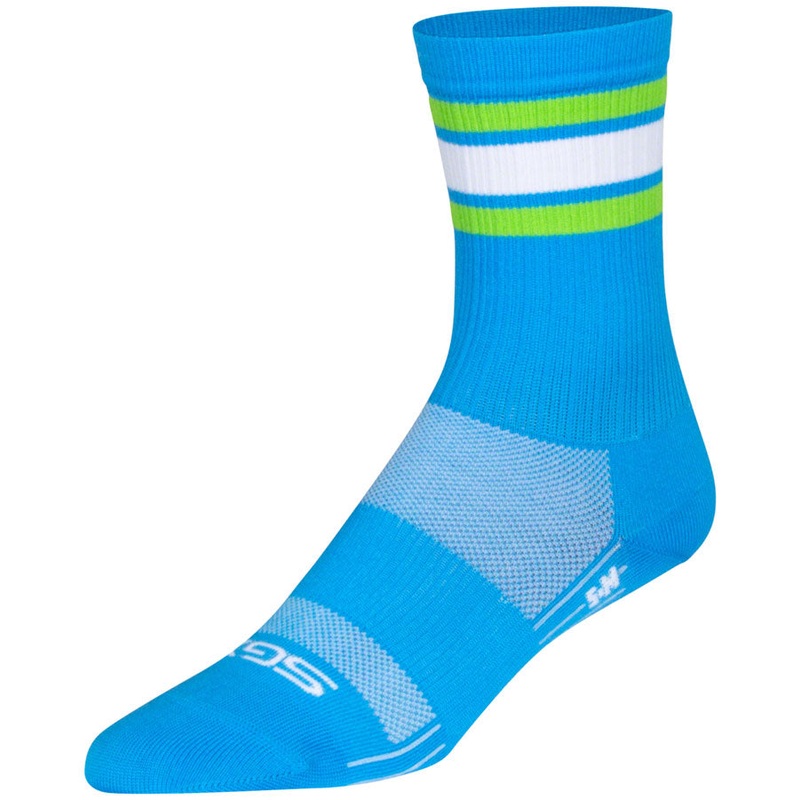 SockGuy SGX Throwback Socks - 6" Blue Small/Medium