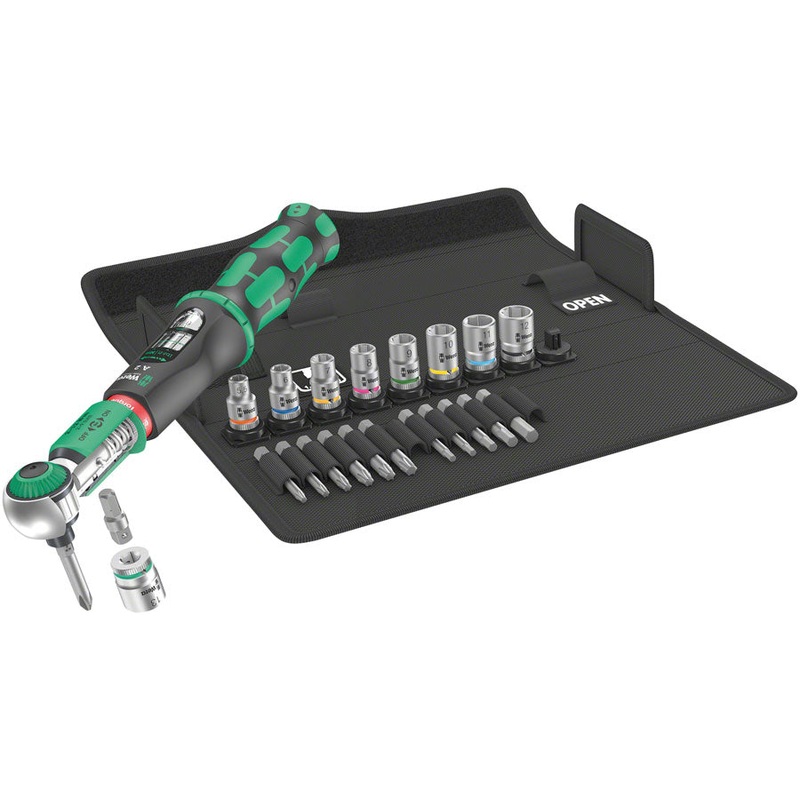 Wera Safe-Torque A 2 Torque Wrench Set 1 - 1/4" Hexagonal, 2-12 Nm, 23Pieces