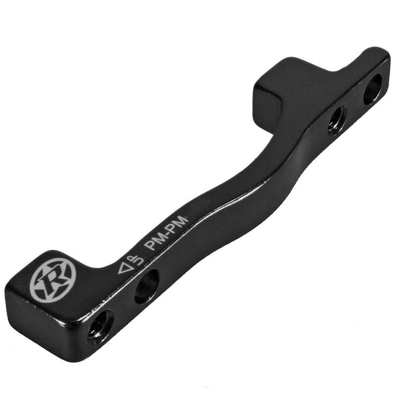 Reverse Disc Brake Adapter, PM-PM 203 Front, Black