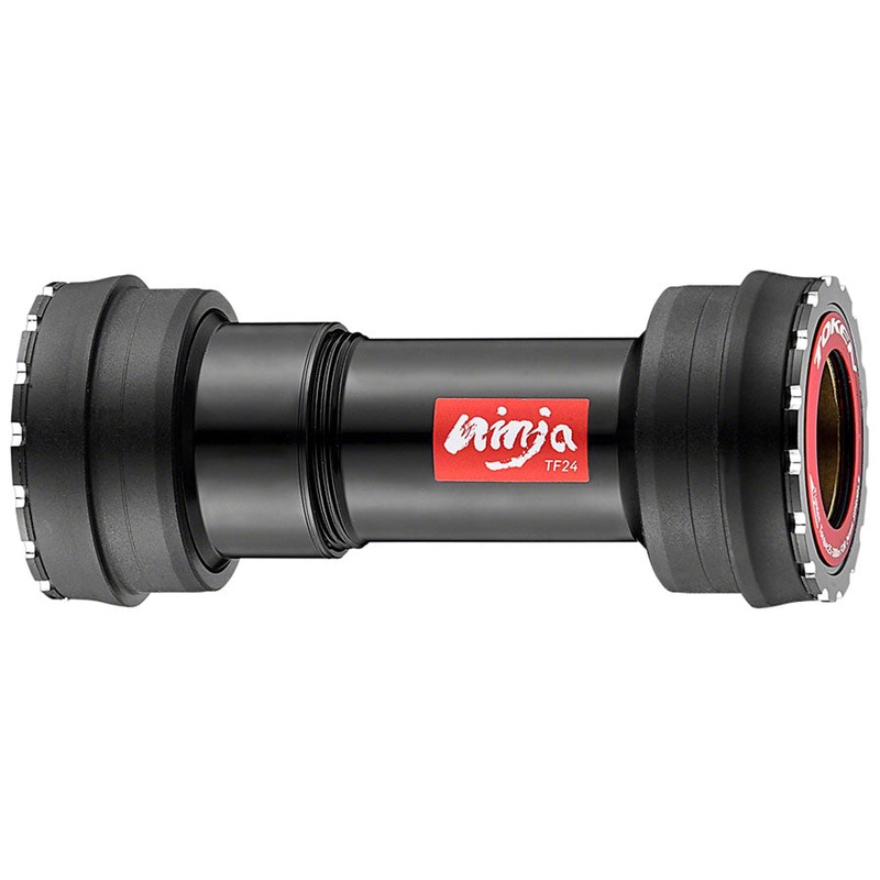 Token Ninja BB841T-42 Press Fit Double-Thread Bottom Bracket - BB30, Shimano HollowTech II / SRAM GXP, Black