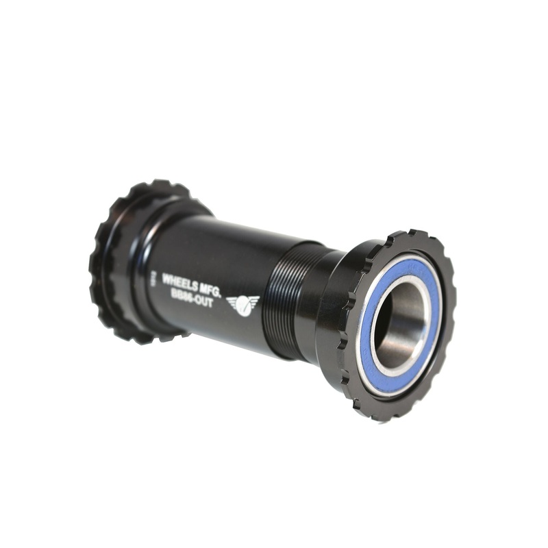 Wheels Manufacturing BB86/92 SRAM Bottom Bracket ABEC-3 Bearings BLK Cups - Threaded