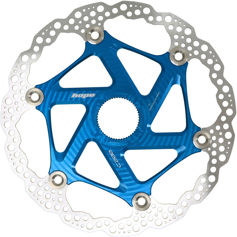 Hope Floating Disc Brake Rotor - Centre-Lock - Blue