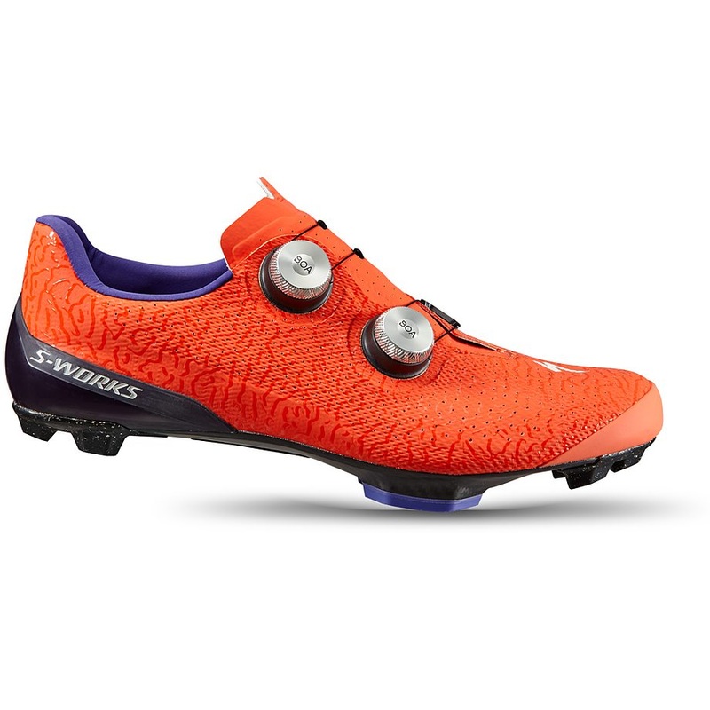 Specialized S-Works recon shoe cactus bloom/blaze/deep lake 49