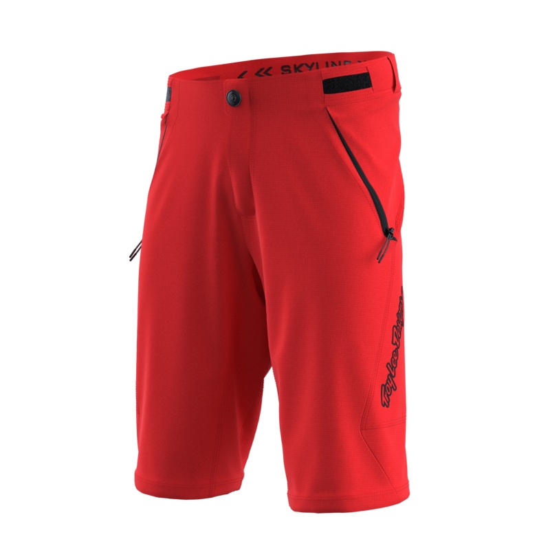 Troy Lee Designs Skyline MTB Short - Shell - Youth - Fiery Red - 2023
