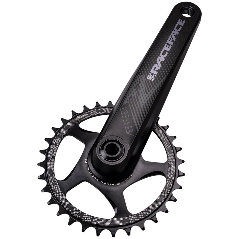 RaceFace Aeffect R Crankset - 175mm, Direct Mount CINCH, RaceFace EXI Spindle Interface, Black