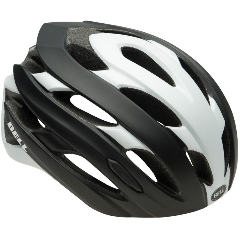 Bell Event Road Cycling Helmet - Matt Black-White Roadblock