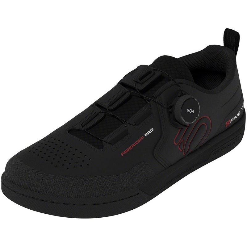 Five Ten Freerider Pro BOA Flat Shoes - Mens Core Black/Red/FTWR White 12