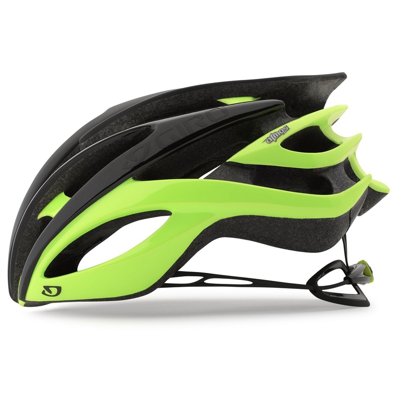 Giro Atmos II Road Helmet - Matt Black-Highlight Yellow