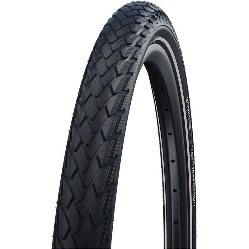 Schwalbe Green Marathon Tire - 700 x 25 Clincher Wire Black/Reflective Performance Line GreenGuard TwinSkin Addix