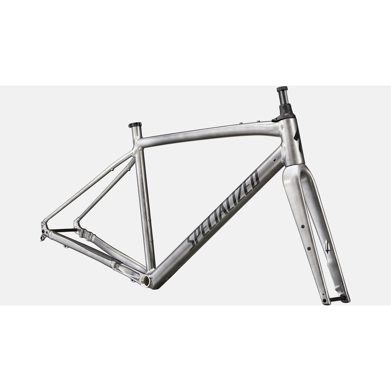 2023 Specialized DIVERGE E5 EVO FRAMESET - Medium, Gloss Brushed Smoked Liquid Metal/Black