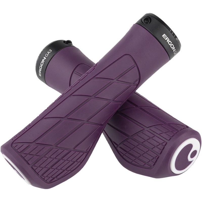 Ergon GA3 Grips - Purple Reign, Lock-On, Large
