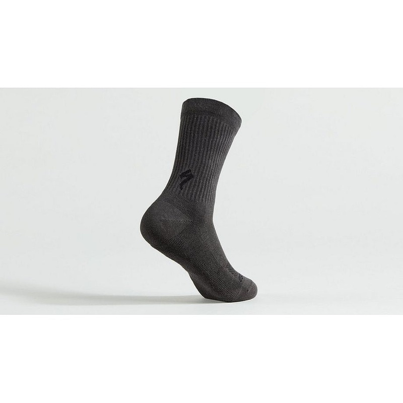 Specialized cotton tall sock charcoal xl