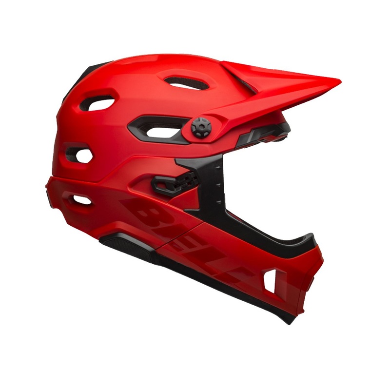 Bell Super DH MIPS Full Face Helmet - Matt Gloss Crimson Black - 2019