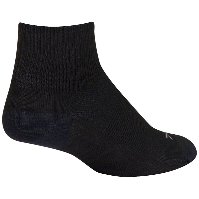 SockGuy SGX Black Socks - 2.5" Small/Medium