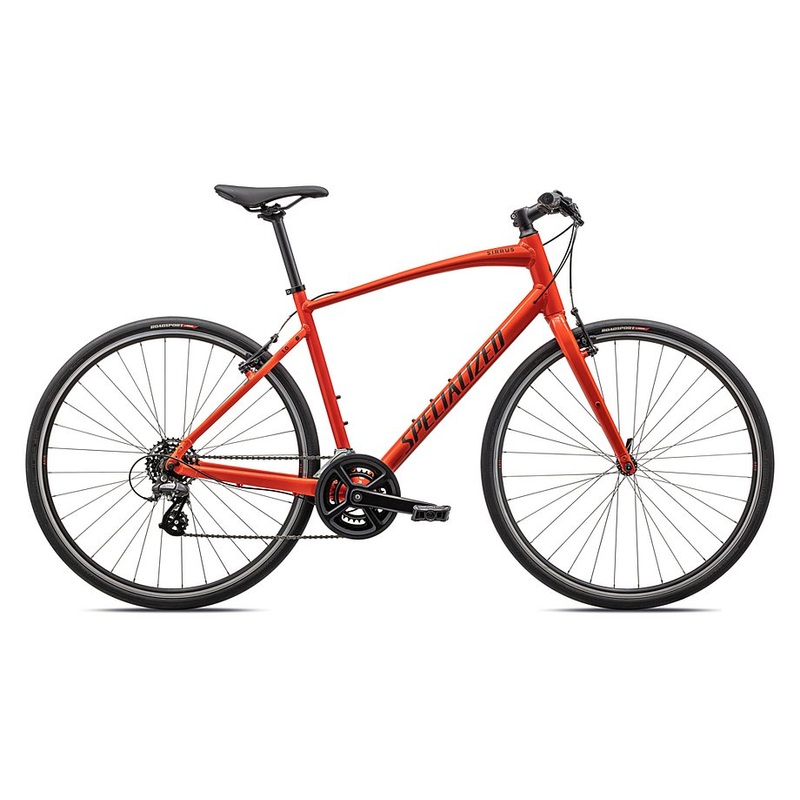 2023 Specialized sirrus 1.0 bike gloss fiery red / satin black reflective xs