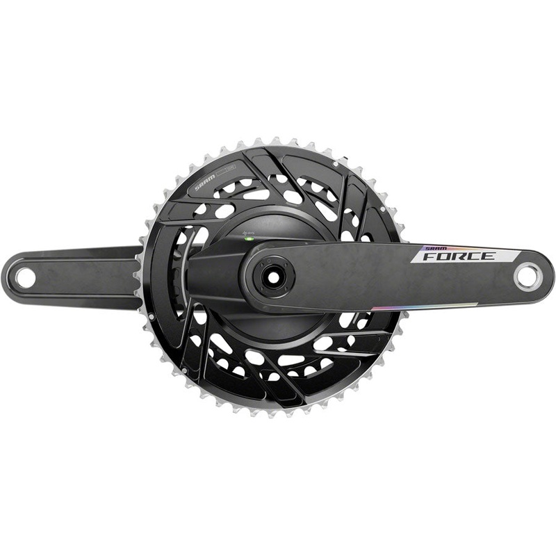 SRAM Force AXS Power Meter Crankset - 165mm 12-Speed 46/33t Thread Mount 8-Bolt PM Spider DUB Spindle Carbon E1