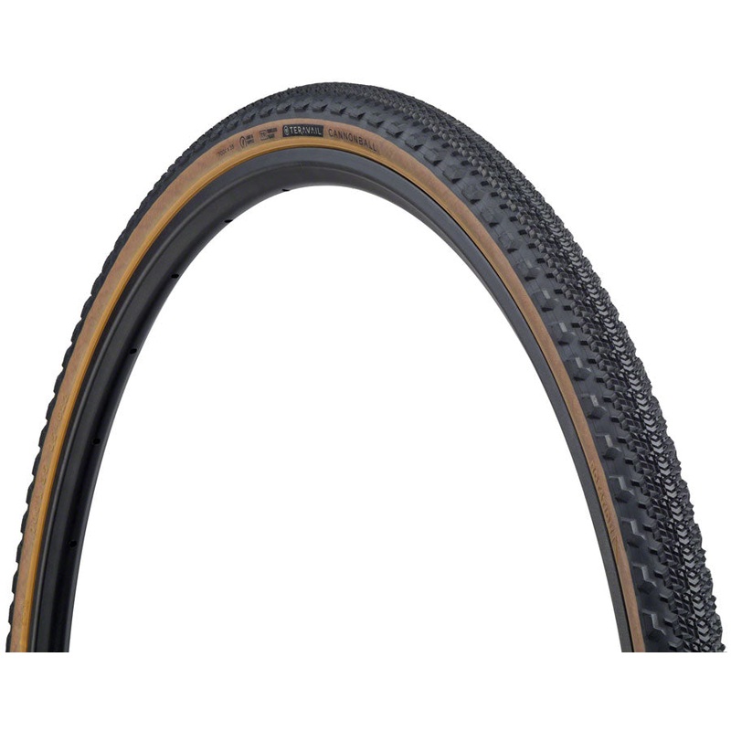 Teravail Cannonball Tire - 700 x 35 Tubeless Folding Tan Light and Supple