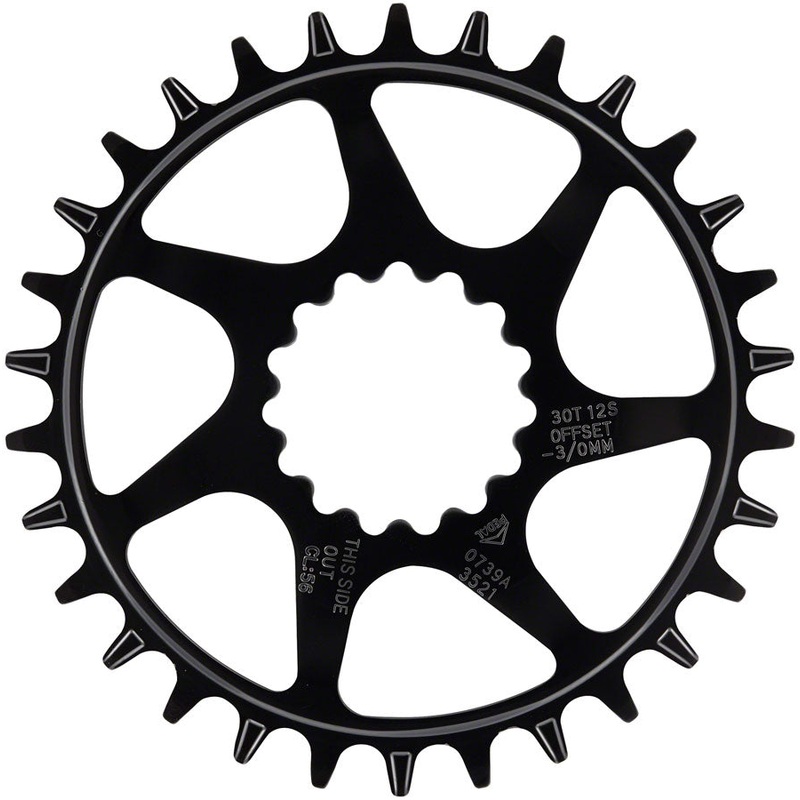 e*thirteen Helix Guidering - 30t 10/11/12-Speed 52/55mm Flip Flop CL 3/5mm Offset e*thirteen DM BLK