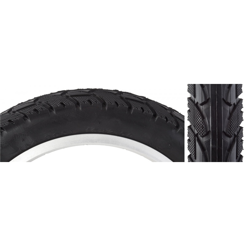 Premium Sunlite E-Bike Clincher Tires 16x2.5 & 16x3.0 - Heavy Duty, Durable Rubber, Street Style Tread, Reflective Sidewall Options