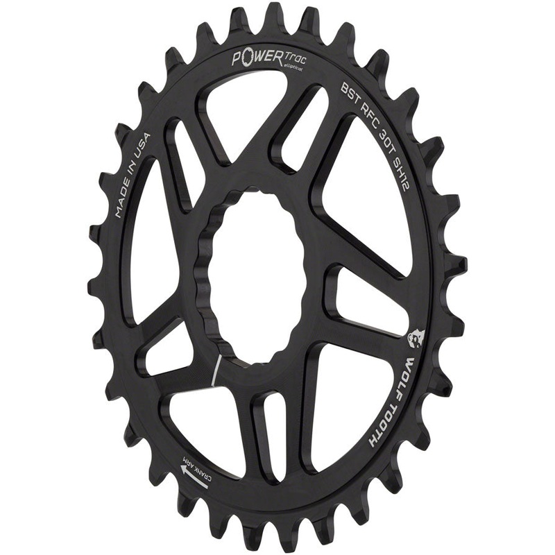 Wolf Tooth Elliptical Direct Mount Chainring - 32t RaceFace CINCH Boost Drop-Stop ST Shimano 12 Speed HG+ BLK
