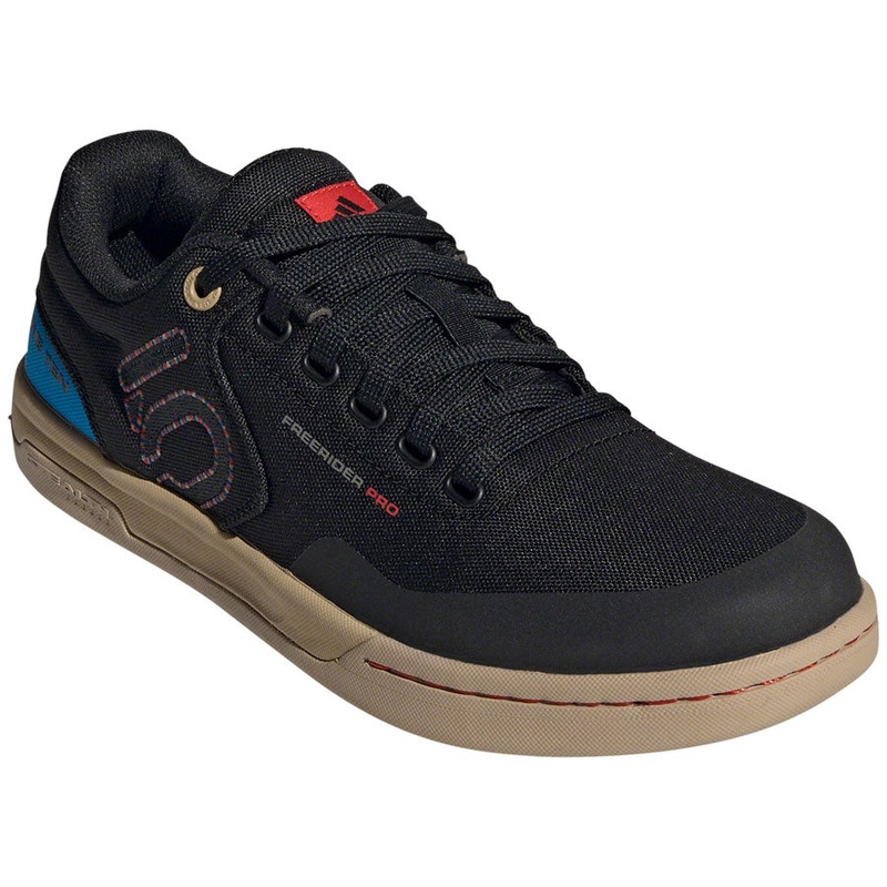 Five Ten Freerider Pro Canvas Flat Shoes - Mens Core BLK/Carbon/Pulse Lime 7.5
