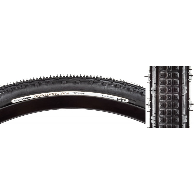 Panaracer GravelKing SK Plus Tire - 700 x 35 Tubeless Folding BLK  ProTite Protection